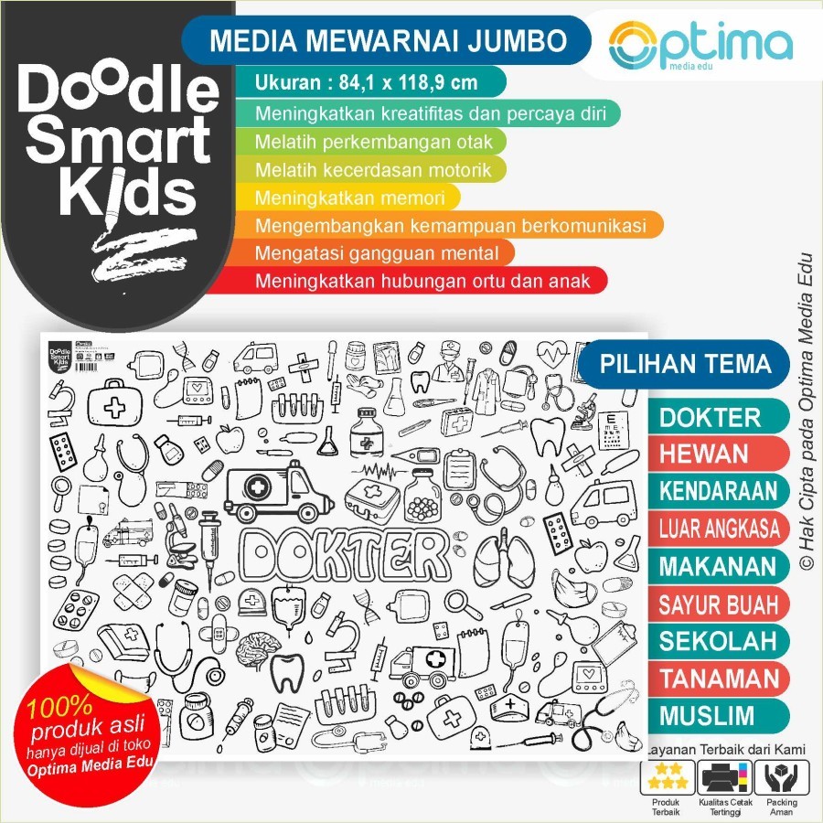 

Lembar Worksheet Mewarnai Tema : Dokter, Hewan, Tanaman, dll