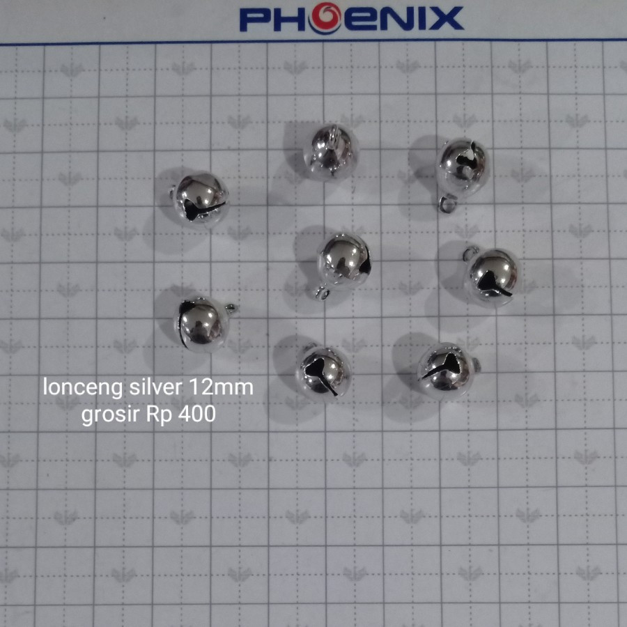 SILVER - Lonceng / kerincingan 12mm | SILVER - Lonceng / kerincingan 12mm | SILVER - Lonceng / kerin