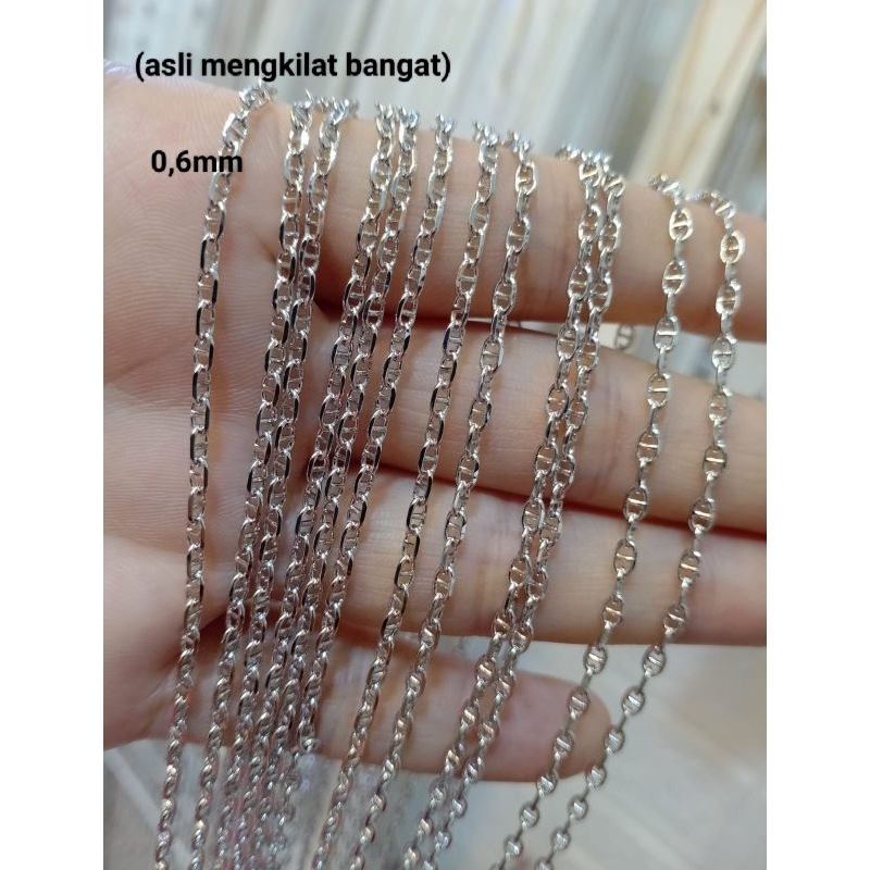 XUPING KALUNG RANTAI CD KECIL SILVER ANTI KARAT(ASLI KILAT BANGAT)