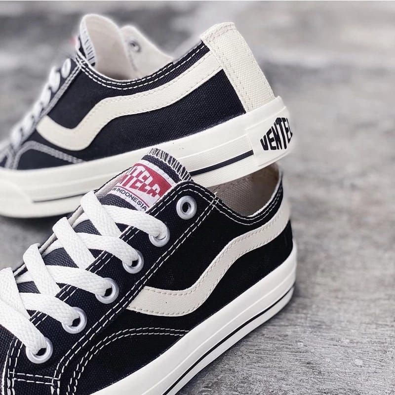 Sepatu Sekolah Ventela Sepatu Hitam Putih