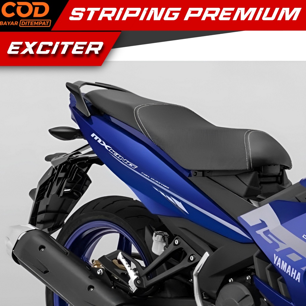 STRIPING CUSTOM MX KING EXCITER / YAMAHA SNIPER 150 MXi / DASAR HITAM / STRIPING YAMAHA Y15ZR / EXCI