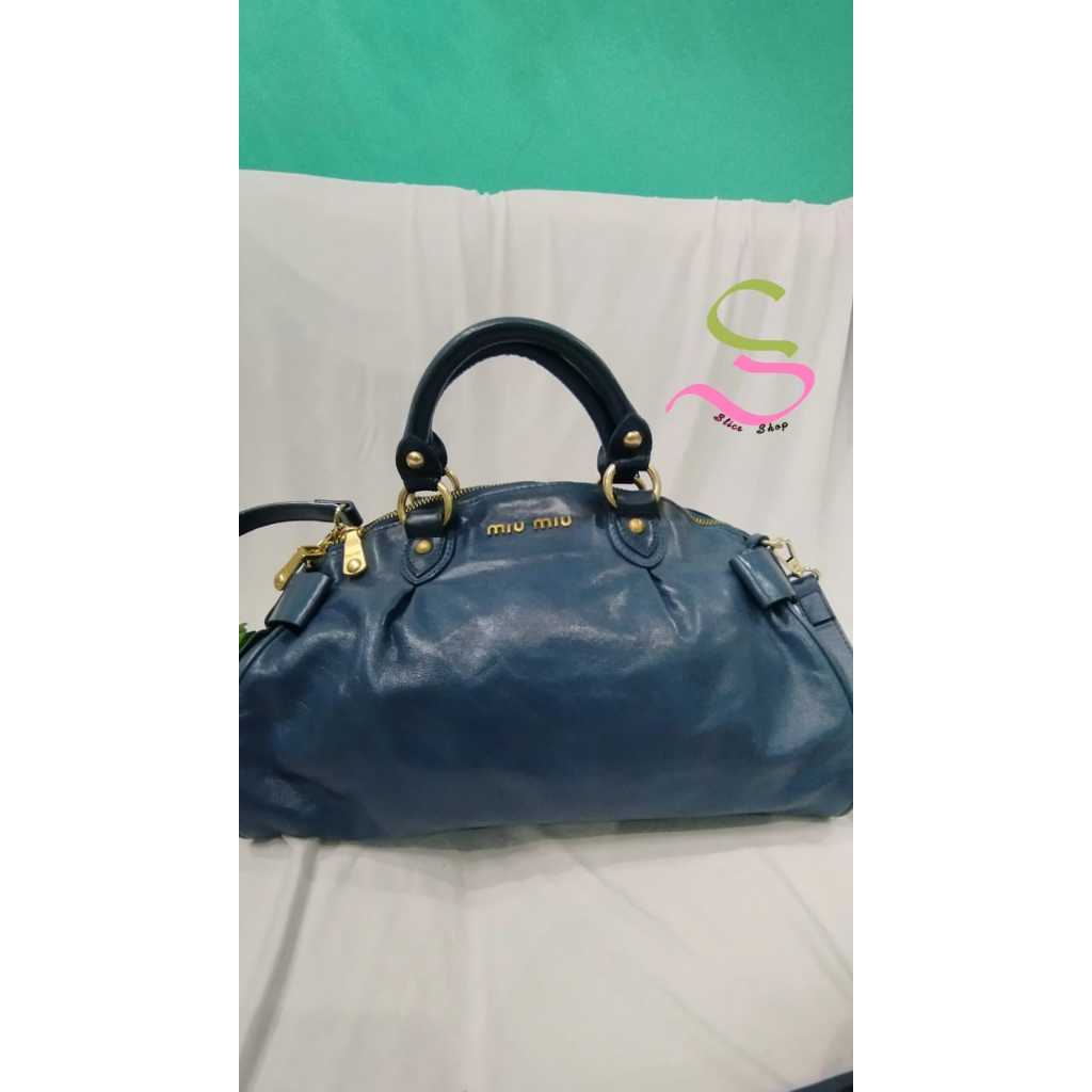 Tas Kulit Preloved Miumiu denim