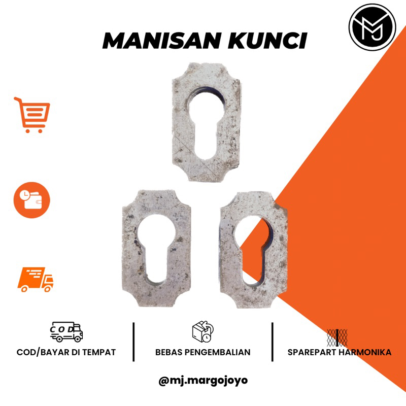 [1 PCS] Tutup kunci / box kunci / kotak kunci / rumah kunci / sparepart pintu harmonika / aksesories