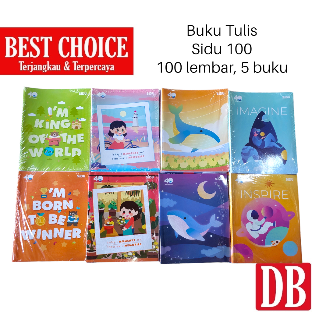 

Buku tulis SIDU 100 lembar (5 pcs)