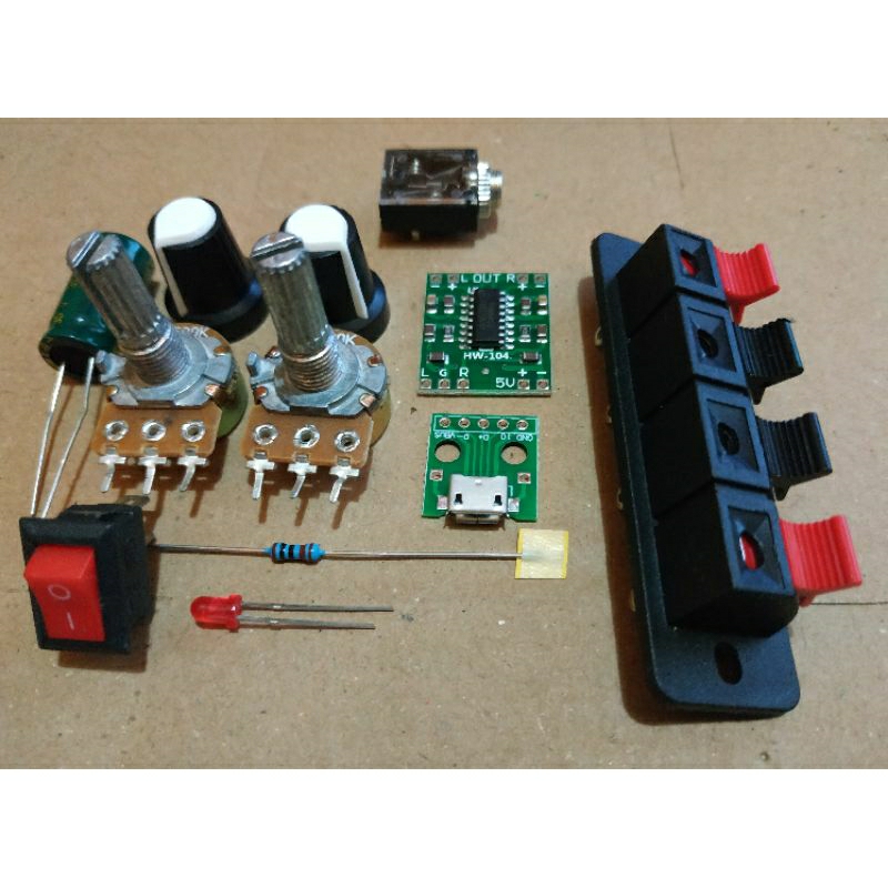 Bahan Rakit Amplifier Mini PAM 8403