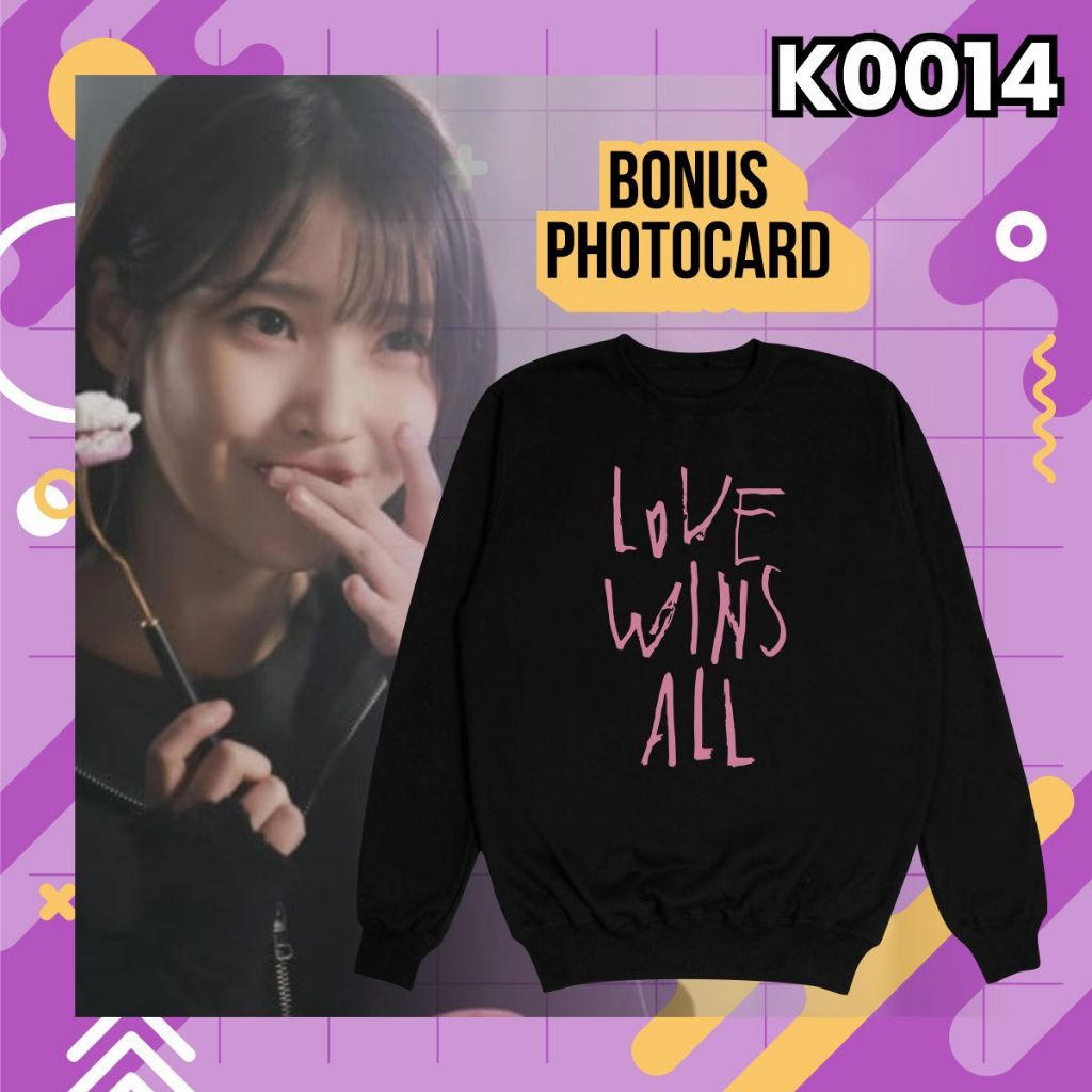 K0014 Sweater IU Love Wins All Free Photocard