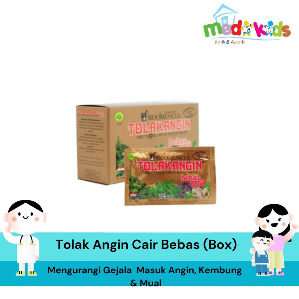 SidoMuncul Tolak Angin Cair Bebas Gula Sachet