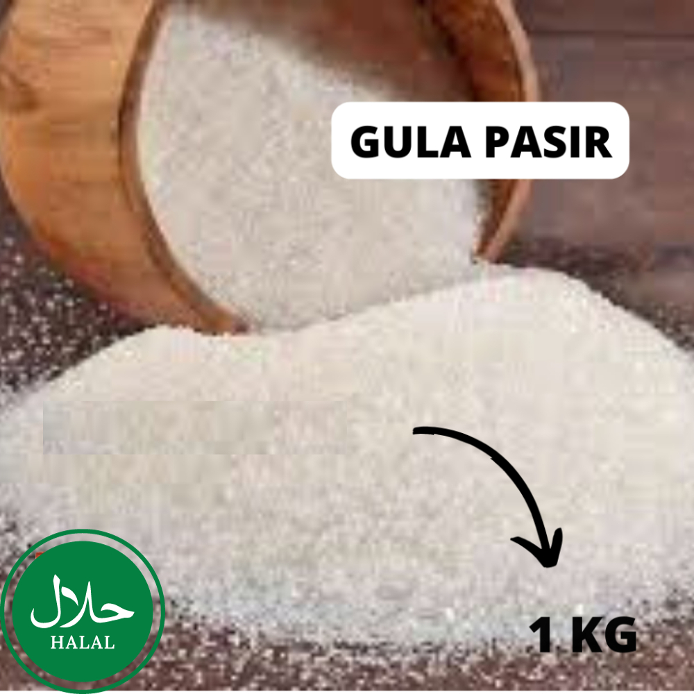 

JUAL GULA PASIR - 1 KG - SUGAR - REPACK PREMIUM