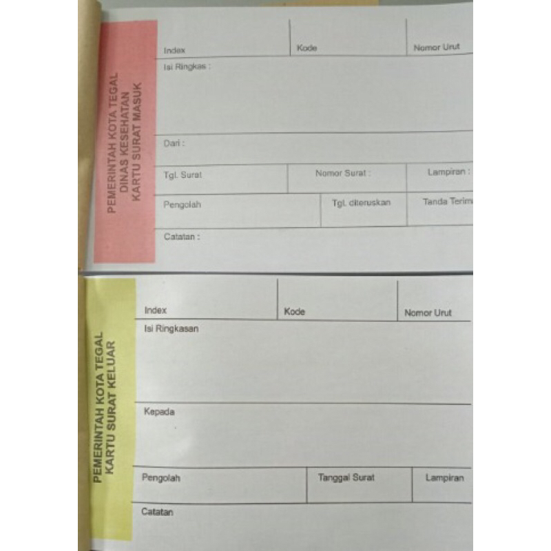 

Buku Kendali surat keluar
