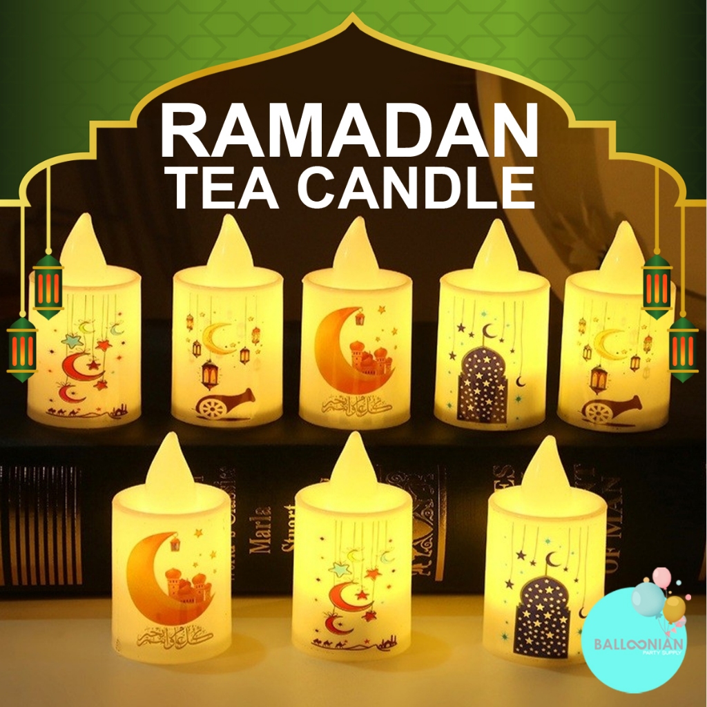 Ramadhan LED Tea Candle/Lilin Elektrik Lebaran Kecil/Lilin Teh Idul Fitri