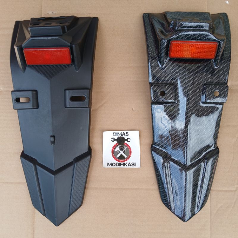 Spakbor Exciter Supra GTR 150 Carbon Bahan Plastik ABS Spakbor Belakang Supra GTR 150