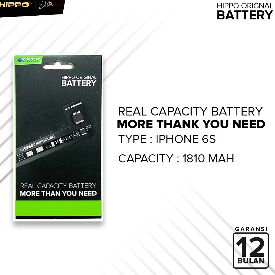 ART A8W Hippo Baterai Ori 1 iPhone 6S 181mAh ORI Battery Batere Batu Batre Batrai HP Handphone Garan
