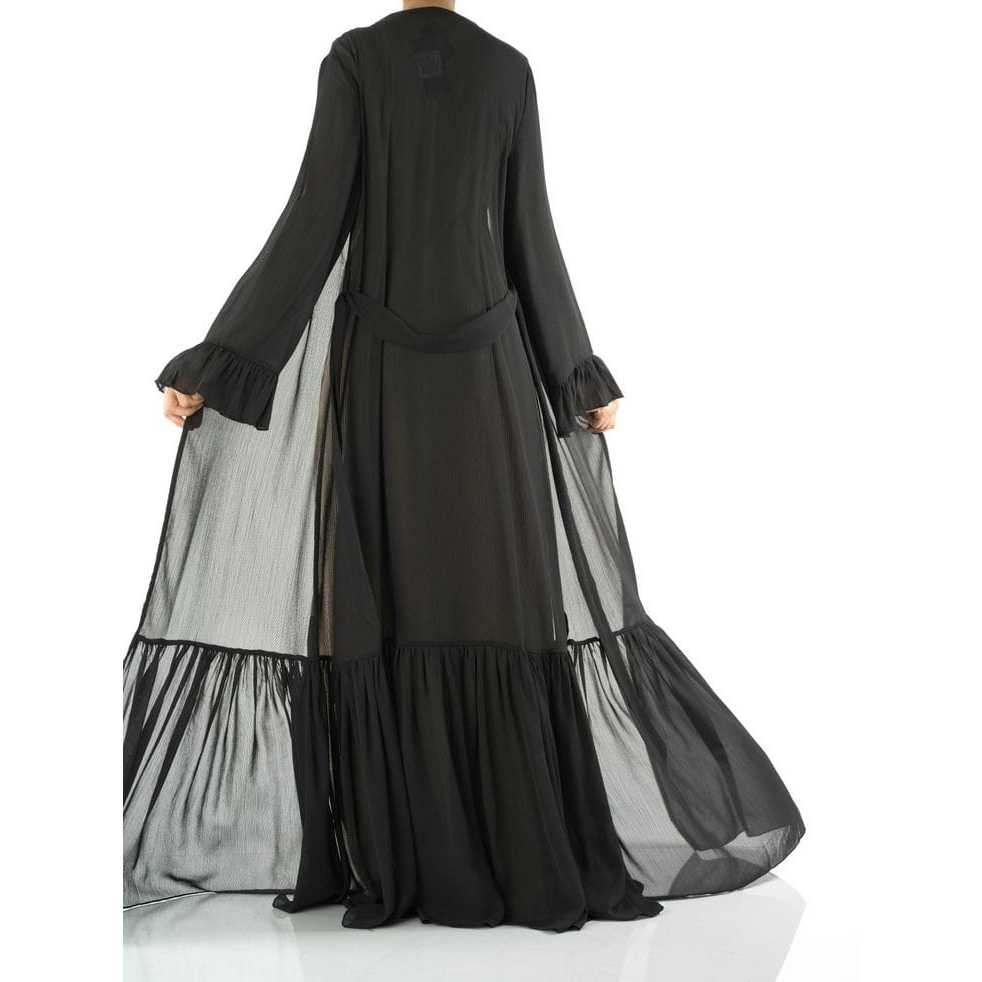 ziya outerwear long outer cardigan wanita muslim/long outer cardigan ceruty babydoll outer ceruty ta