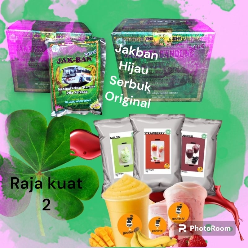 

minuman serbuk saset hijau original new