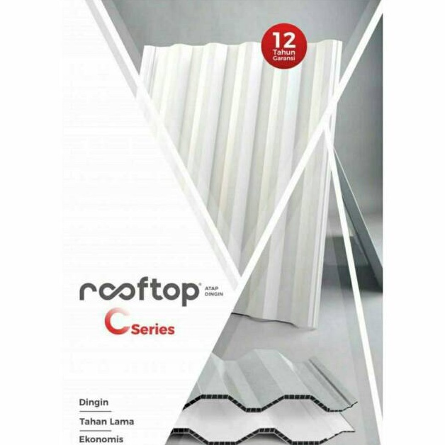Atap uPVC Rooftop C-Series / Atap uPVC Rooftop C-Series 12mm