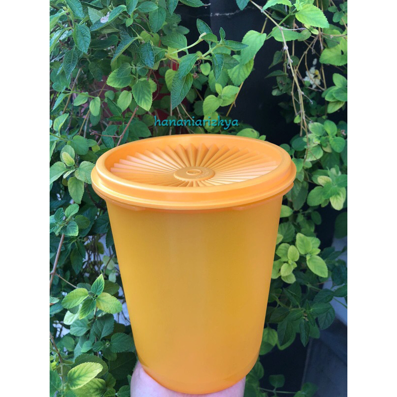 Tupperware deco canister/mosaic canister