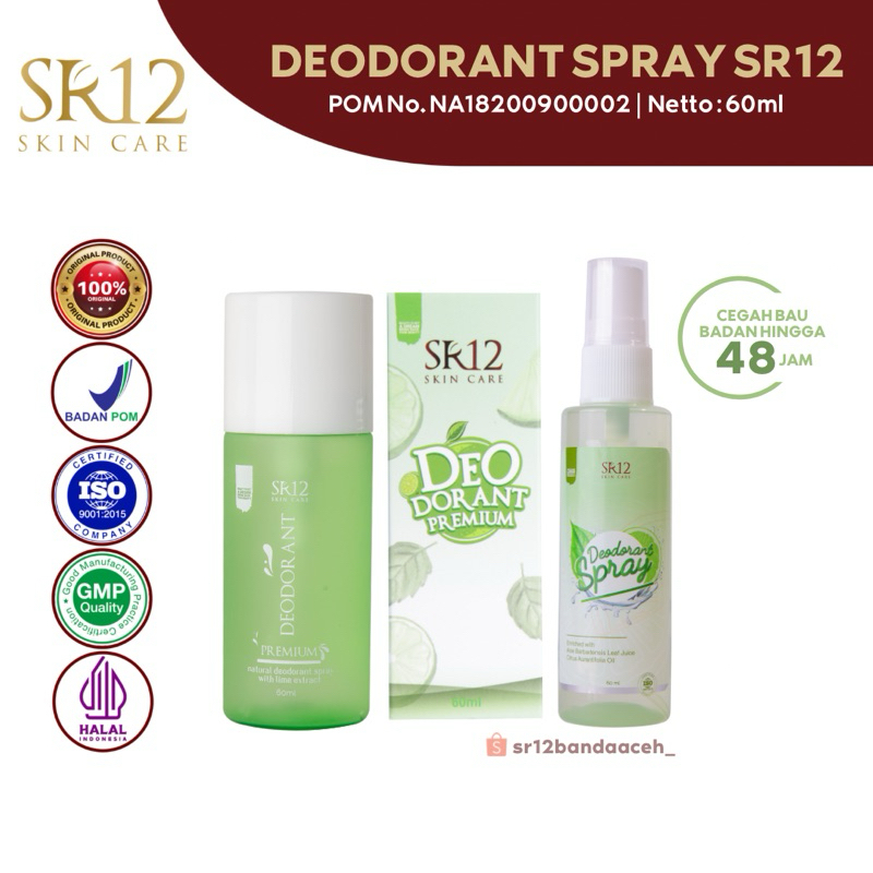 DEODORANT SPRAY HERBAL SR12 | BODY CARE SR12 | DEODORANT HERBAL | DEODORANT BPOM HALAL | AMAN BUMIL 