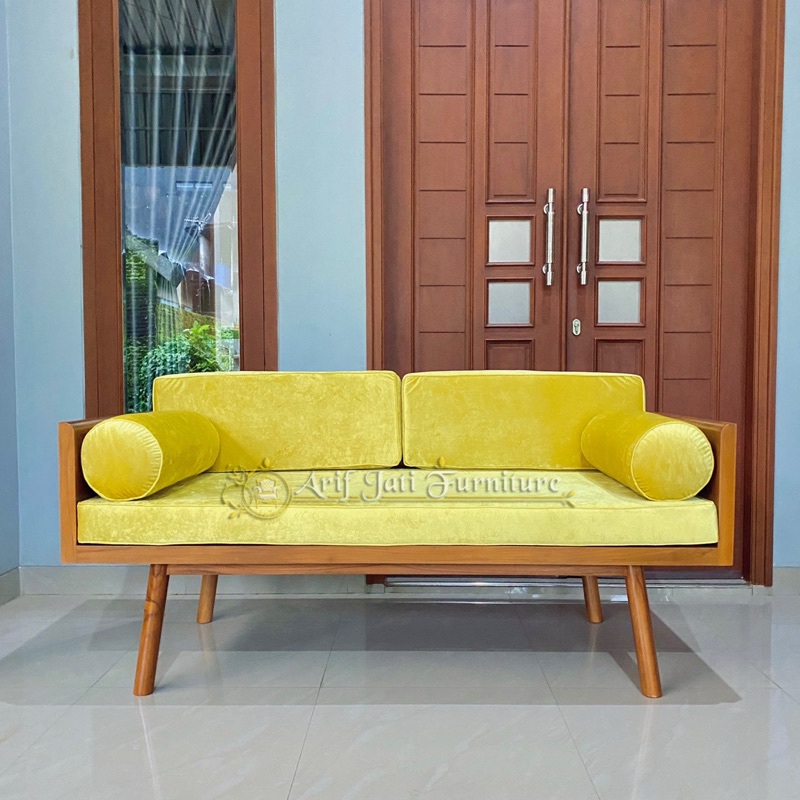 Sofa Bed Minimalis Kayu jati