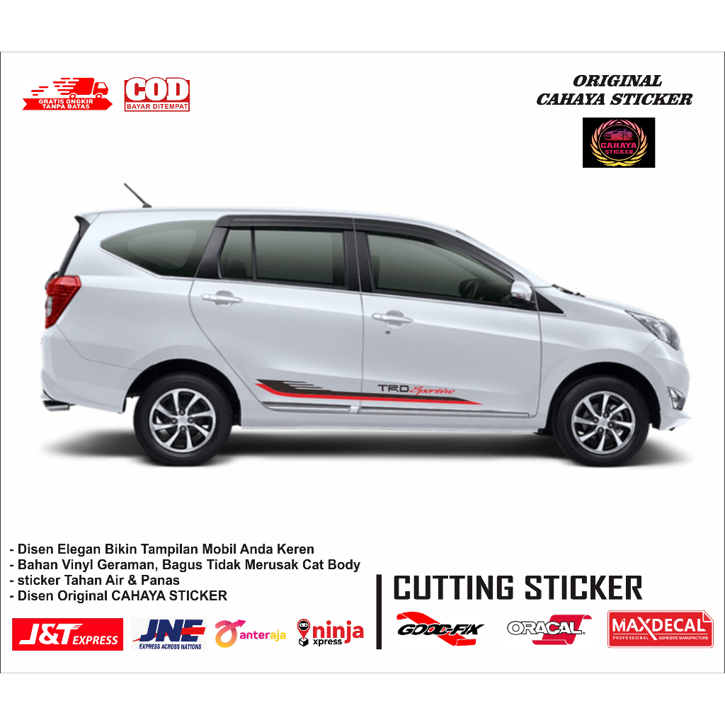 sticker mobil sticker mobil toyota calya sticker lis mobil toyota calya sticker mobil sigra avanza