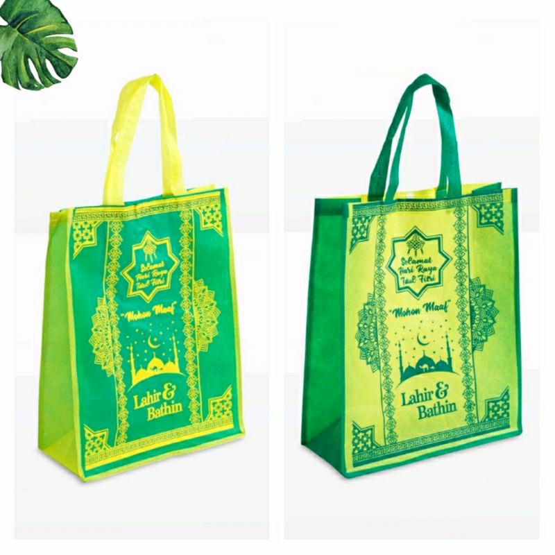 

TAS SPUNBOND 3D (30x13,5x39) Idul Fitri "Jahit