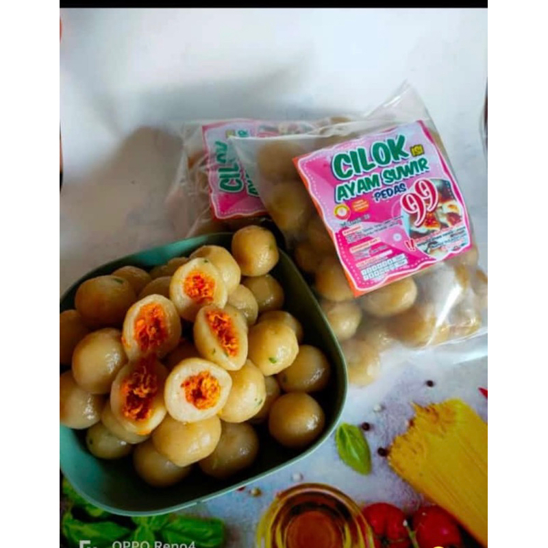 

cilok ayam suwir pedas