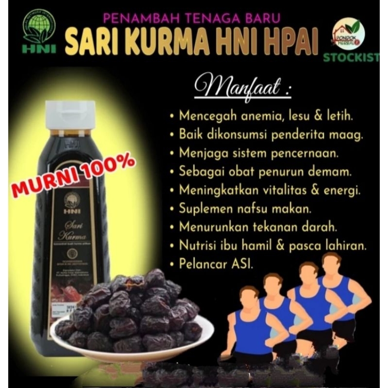 Sari Kurma Murni HNI 350Ml