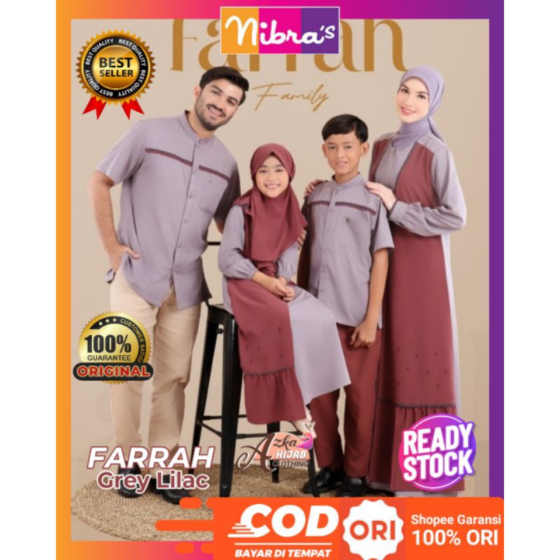 NIBRAS RAYA SERIES SARIMBIT FARRAH DRY ROSE NIBRAS 2024 / BAJU SERAGAM LEBARAN KELUARGA 2024 / SARIM