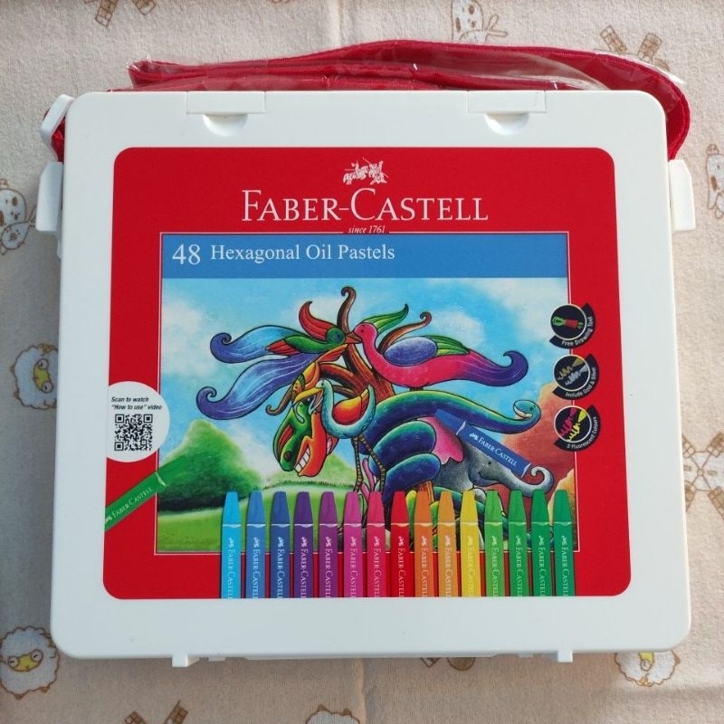 

Hexagonal Oil Pastel Crayon 48 warna Faber Castell
