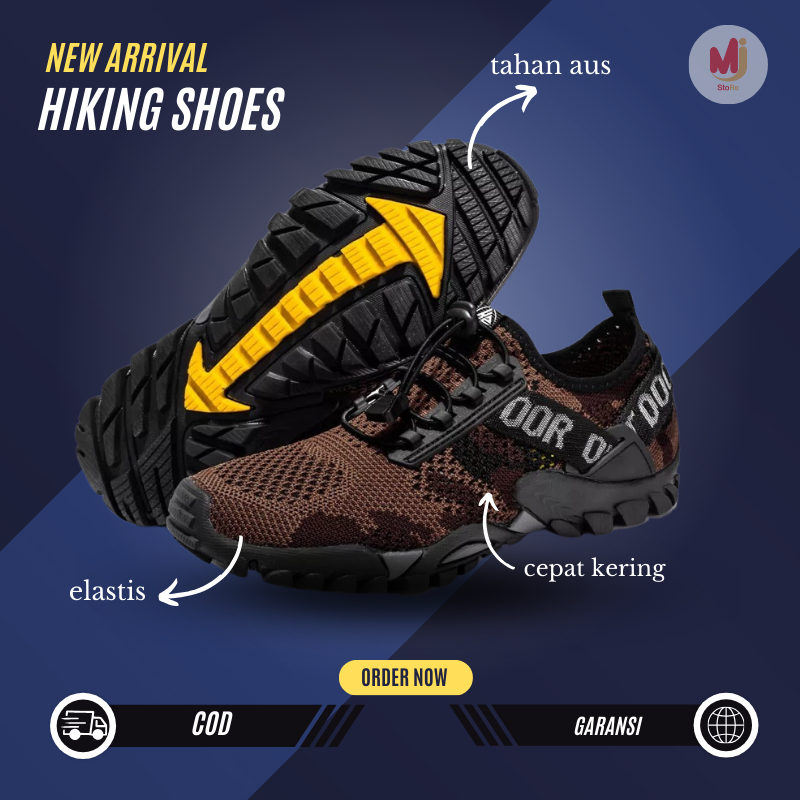Sepatu Hiking Adventure Pria Outdoor Trekking