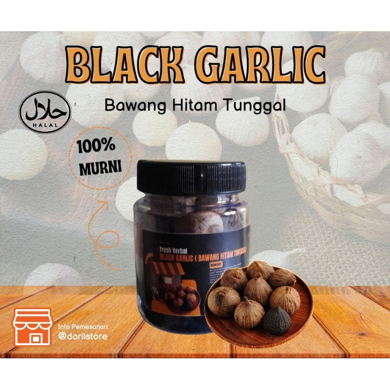 

READY STOK !!! Bawang putih tunggal hitam (BLACK GARLIC)