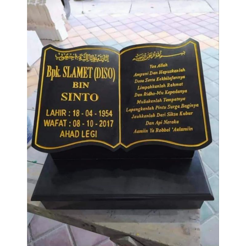 BATU NISAN GRANIT MODEL BUKU