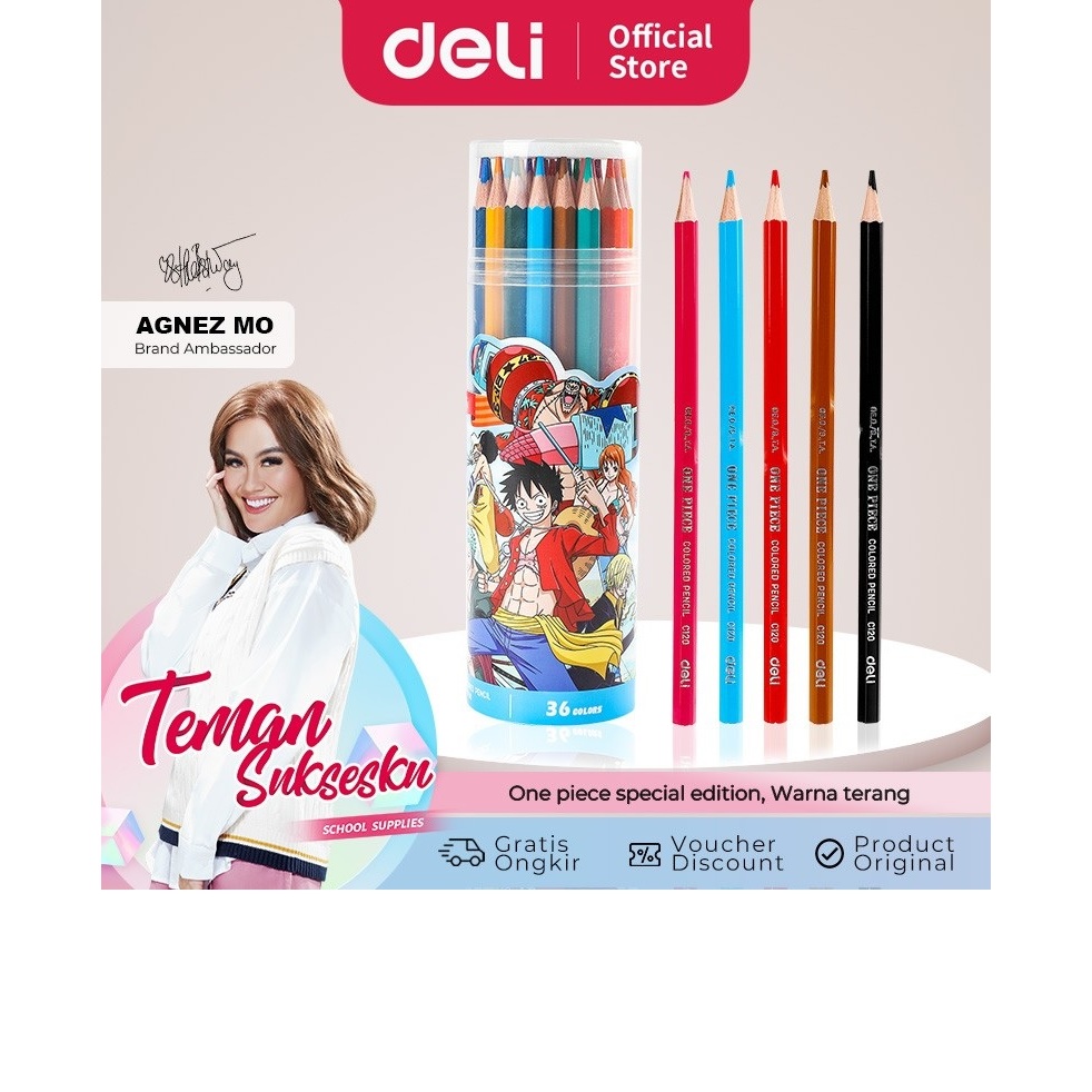 

Deli Pensil Warna / Colored Pencil One Piece Warna Cerah CC119