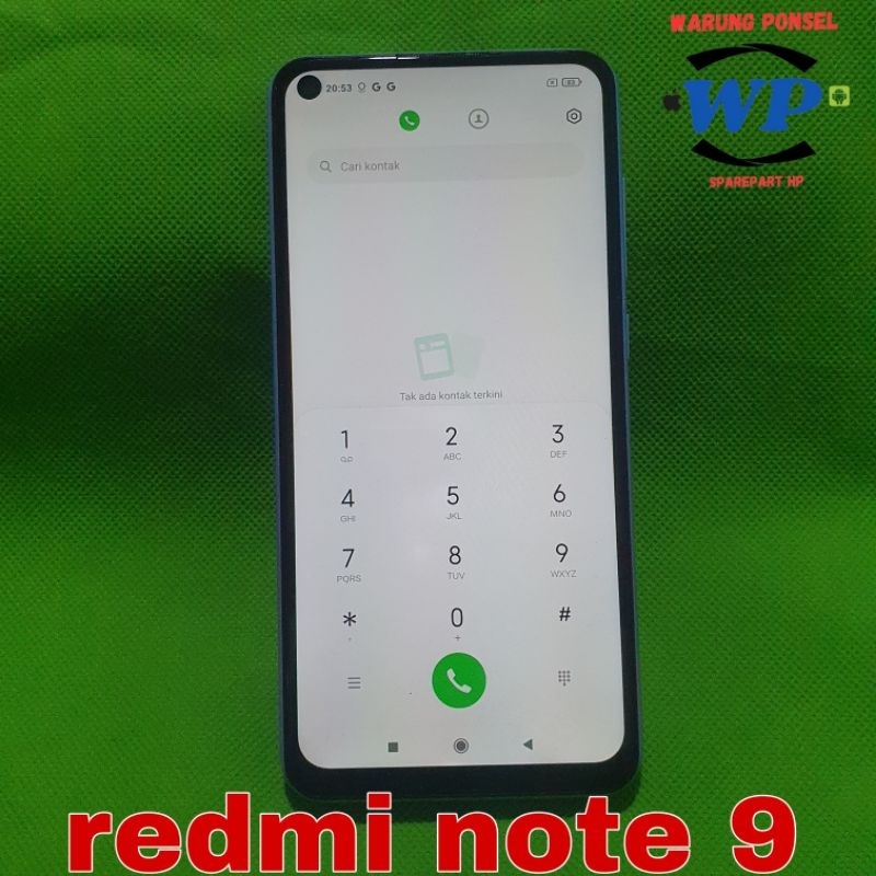 LCD PLUS FRAME REDMI NOTE 9 KW COPOTAN NORMAL MINUS DIKIT