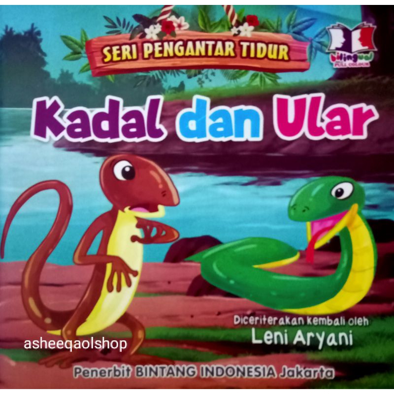 Buku Dongeng Pengantar Tidur Cerita Anak Kadal dan Ular
