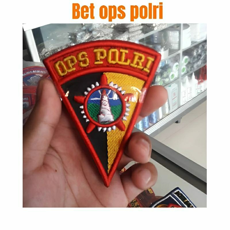 BET LENGAN OPS POLRI TIMBUL | LOGO OPS POLRI BORDIR