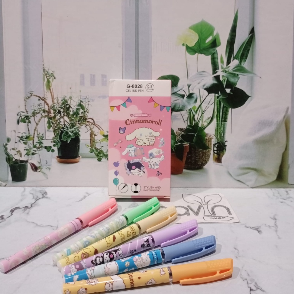 

Terbatas 12pc PEN GEL motif KUROMI SANRIO CINNAMOROLL PENA BALLPEN ipen Z87