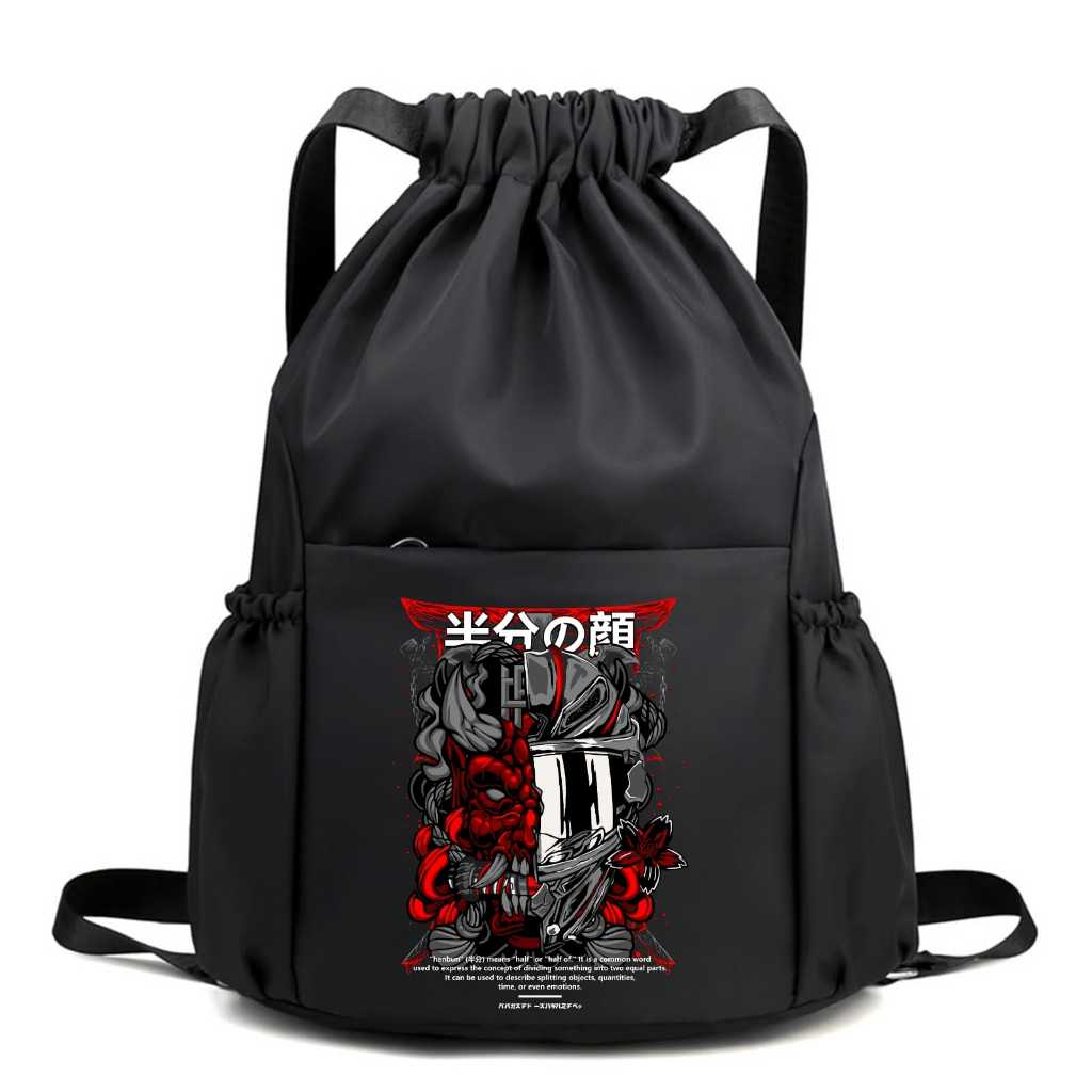 V3 - Tas Serut Futsal Gymsack String Bag Motif Anime Onpiece Tas Olahraga Pria Tas Sepatu Futsal