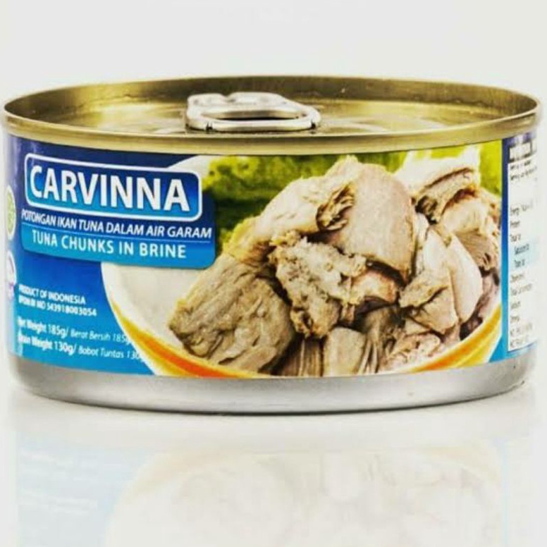 

lbLaris TUNA KALENG HIGH QUALITY CARVINNA BRINE DALAM AIR GARAM Q33