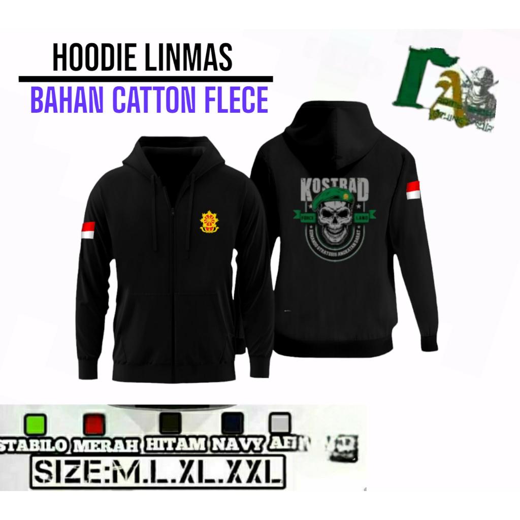 Jaket Zipper KOSTRAD / sweater KOSTRAD / Bahan FLECE / Bisa COD