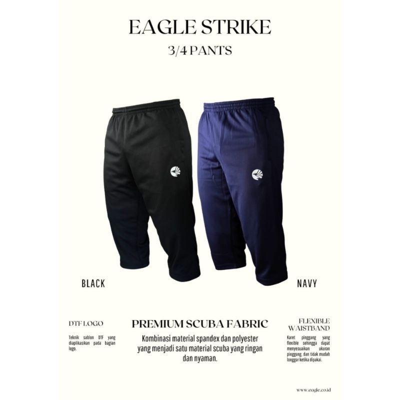 Celana Badminton 3/4 EAGLE STRIKE Original 3 Quarter Pants