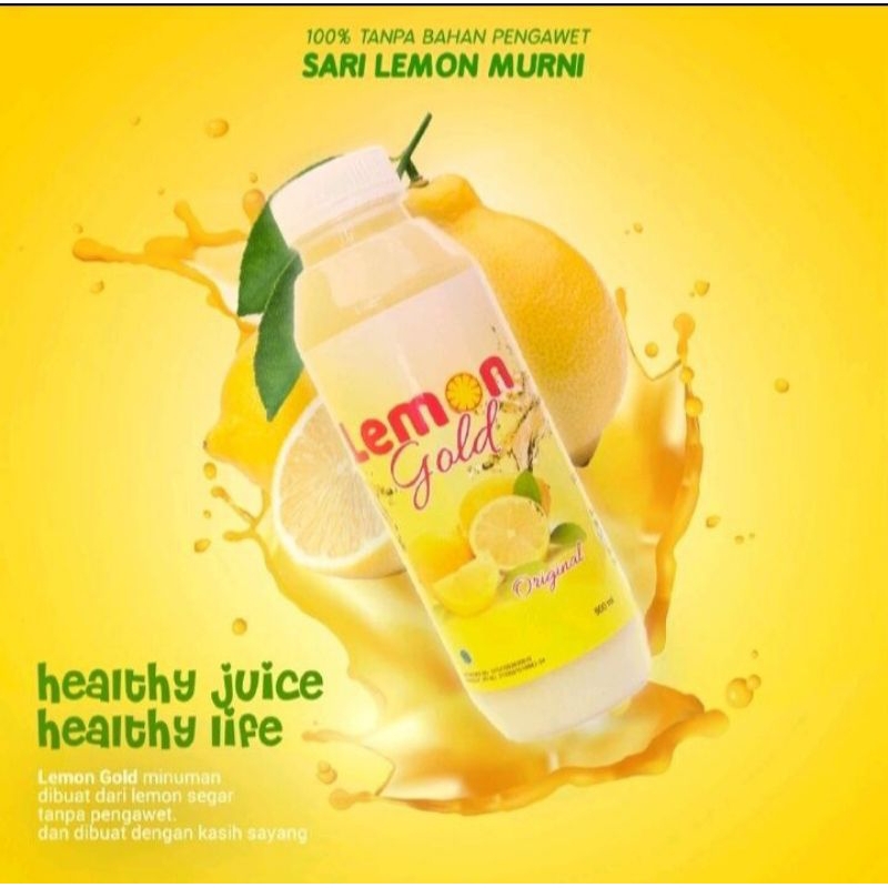 

Juice Lemon Gold 500ml - Sari Lemon Asli - Membantu Progaram Diet Di jamin Original