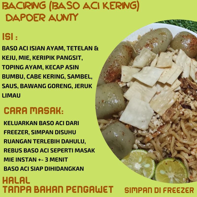 

dapoer aunty baso Aci kering ( baciring )