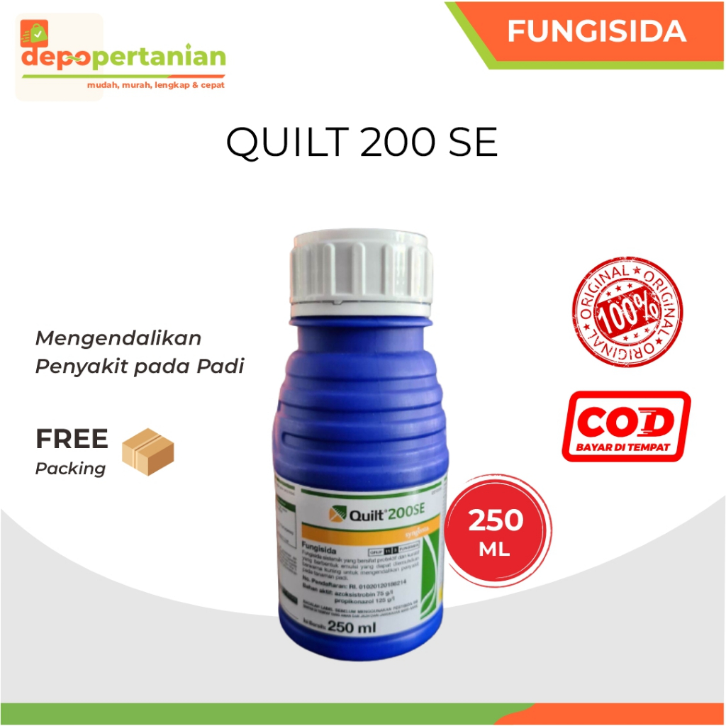 Depo Pertanian - Fungisida Quilt 200SE 250ml Syngenta Obat Pembasmi Penyakit Jamur Tanaman Padi