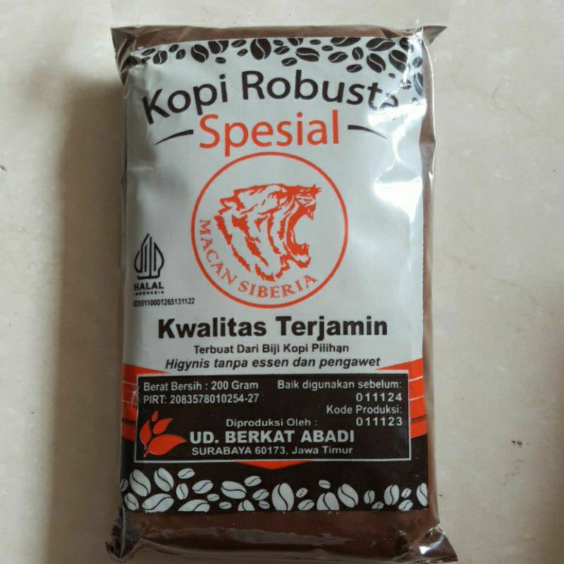 

Robusta Macan Siberia 200g.