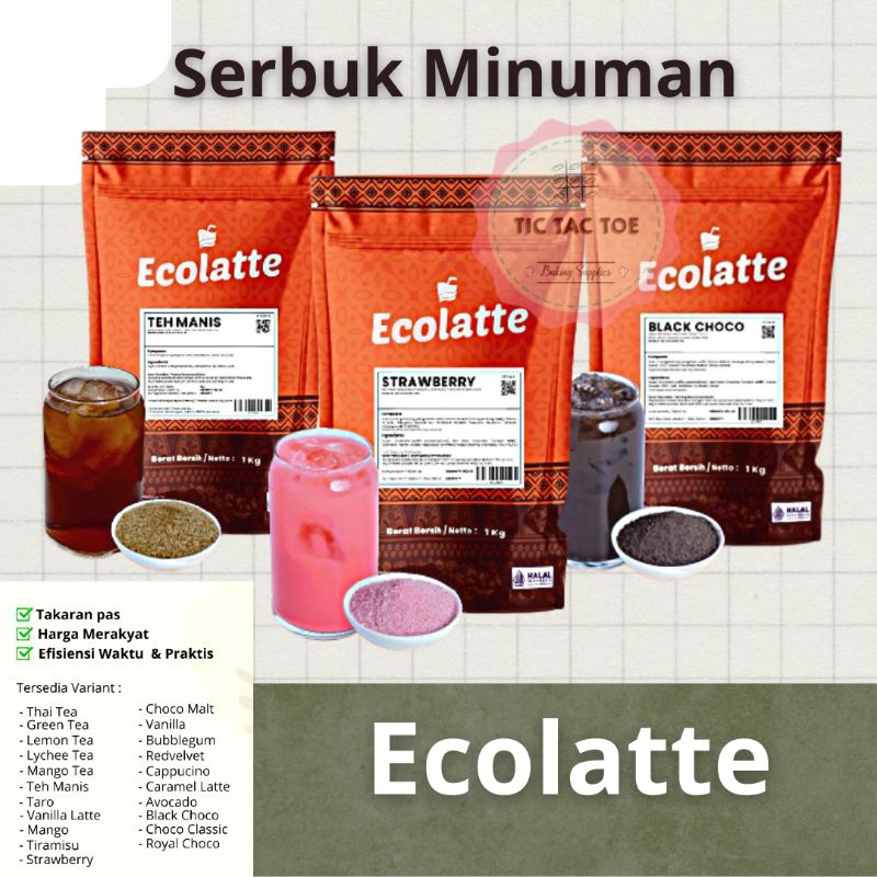 

Serbuk Minuman Ecolatte 1kg All Variant