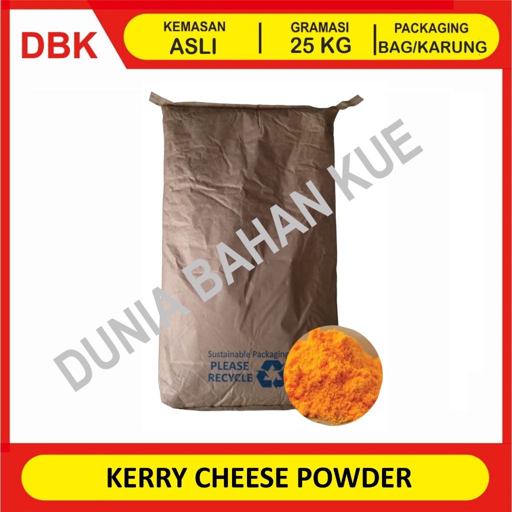 

KERRY CHEESE POWDER. BUBUK KEJU. SAUS KEJU ex MALAYSIA - 1 BAG 25 KG