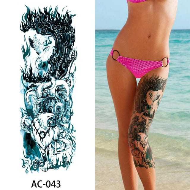Tato Temporer Tattoo Tatto Temporary Full Lengan Tangan Besar Tahan Air Sementara Anti Air Seri AC-0