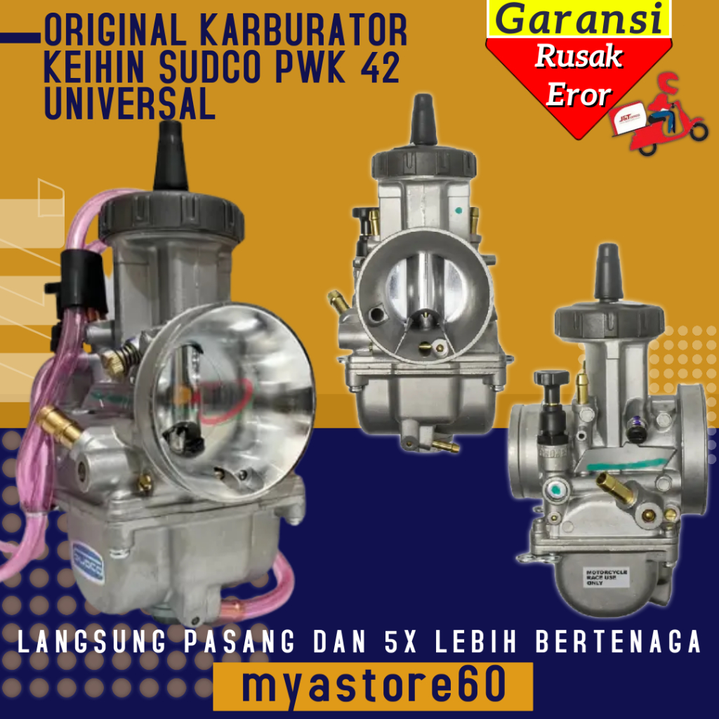 Karburator Karbu Carburator Karbulator PWK 42 PWK42 SUDCO  Keihin Original Universal Sparepart Mesin