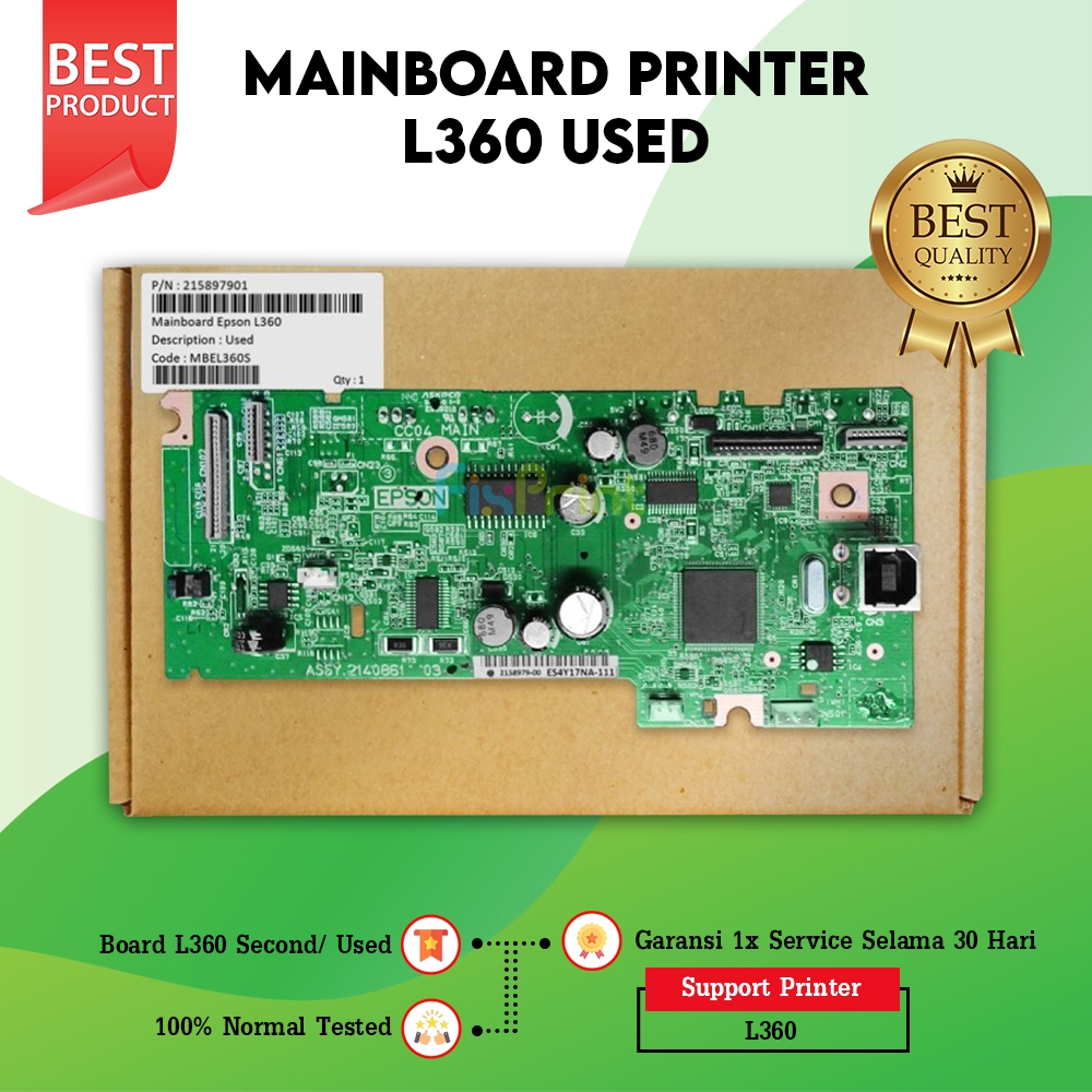 Board Epsn L360, Mainboard L360, Motherboard L360 Used