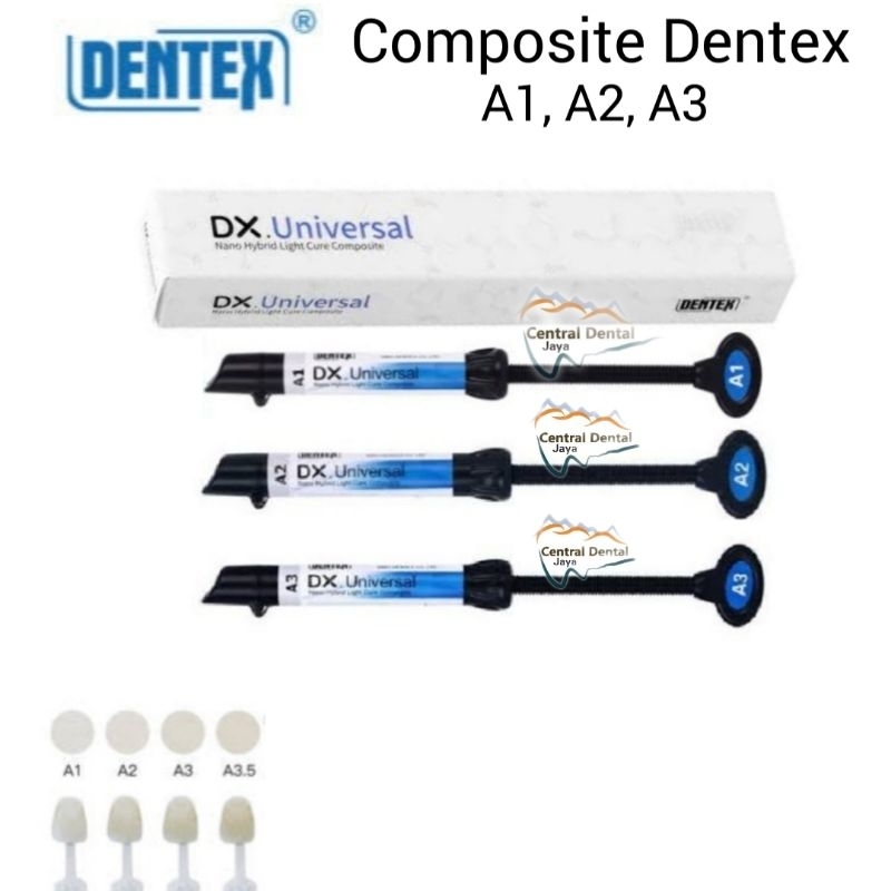 Composite Dentex Veneer A1 A2 A3 ORIGINAL AKL / DX Universal Komposit Bahan Tambal dan Veneer Gigi N